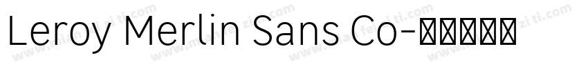 Leroy Merlin Sans Co字体转换